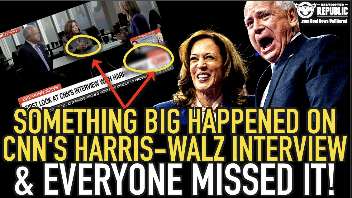 Something BIG Happened On CNN’s Harris-Walz Interview & Everyone Missed It!